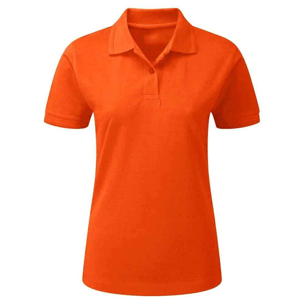 Vonitine Short Sleeve Polo Shirt Women's Polo Shirt Image Orange 14 