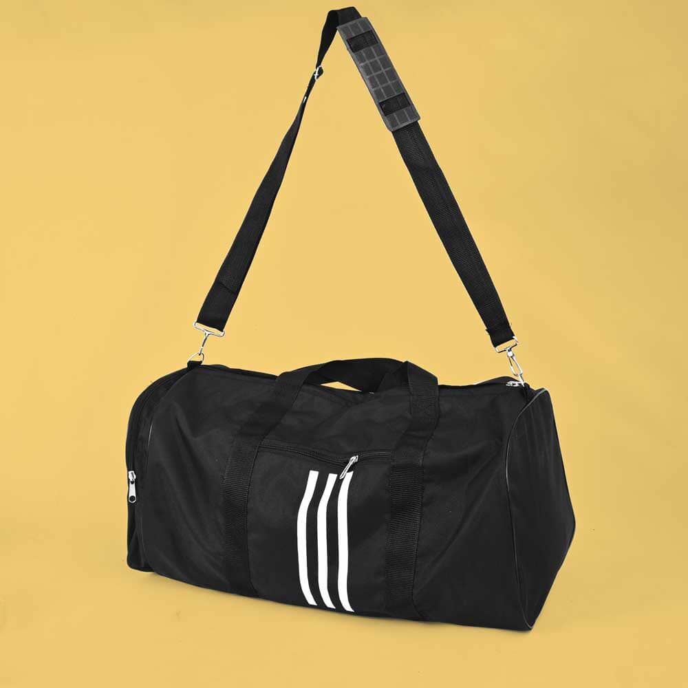 Harstad Strips Style Duffle/Gym Bag bag SNAN Traders Black 