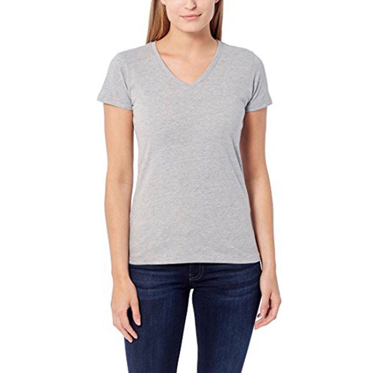 Women's Woliton Short Sleeve V-Neck Minor Fault Tee Shirt