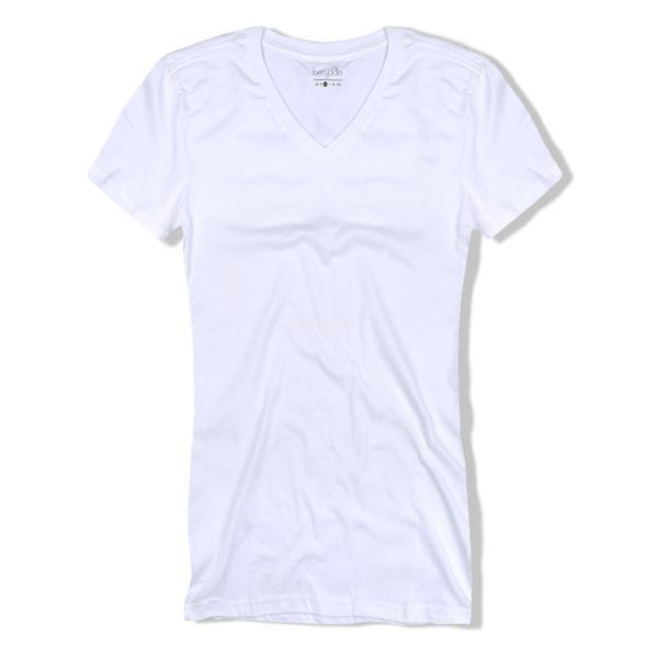 Women's Woliton Short Sleeve V-Neck Minor Fault Tee Shirt