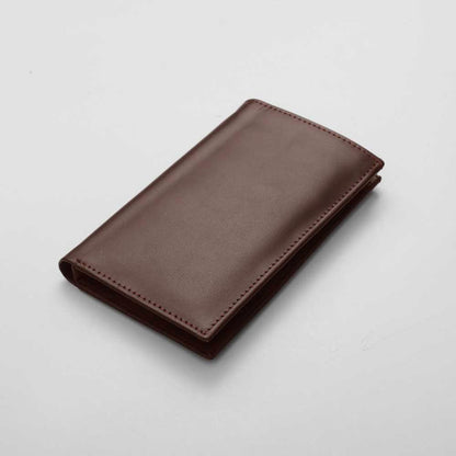 Men's Long Fold Genuine Leather Wallet Men's Accessories SNAN Traders Brown 