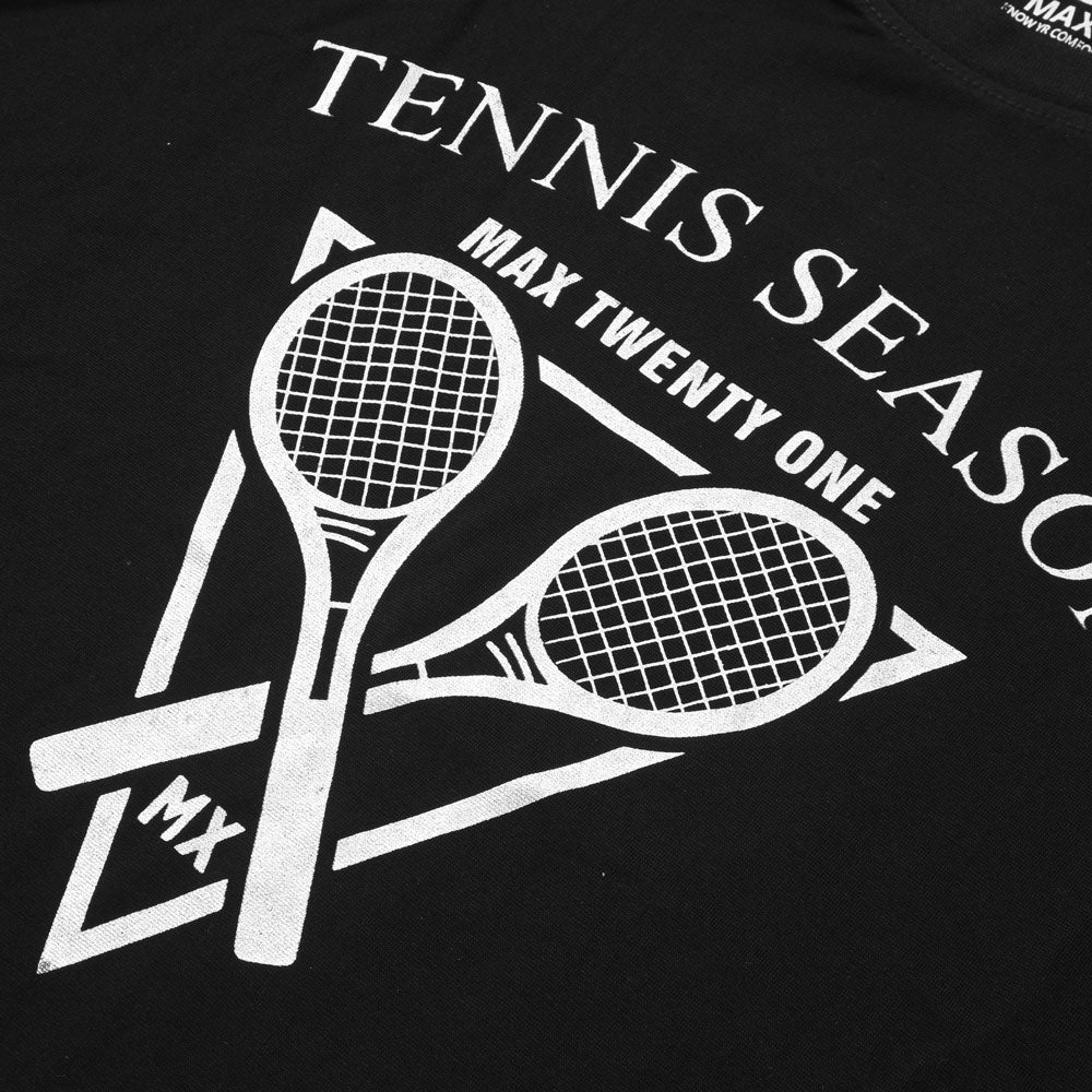 Max 21 Men's Tennis Season Printed Crew Neck Tee Shirt Men's Tee Shirt SZK 