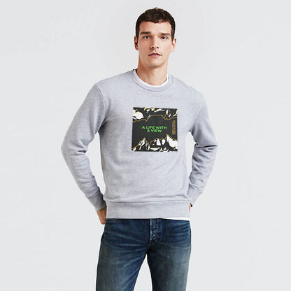 HAS Apparel Men's A Life With A View Printed Long Sleeve Sweat Shirt Men's Sweat Shirt HAS Apparel 