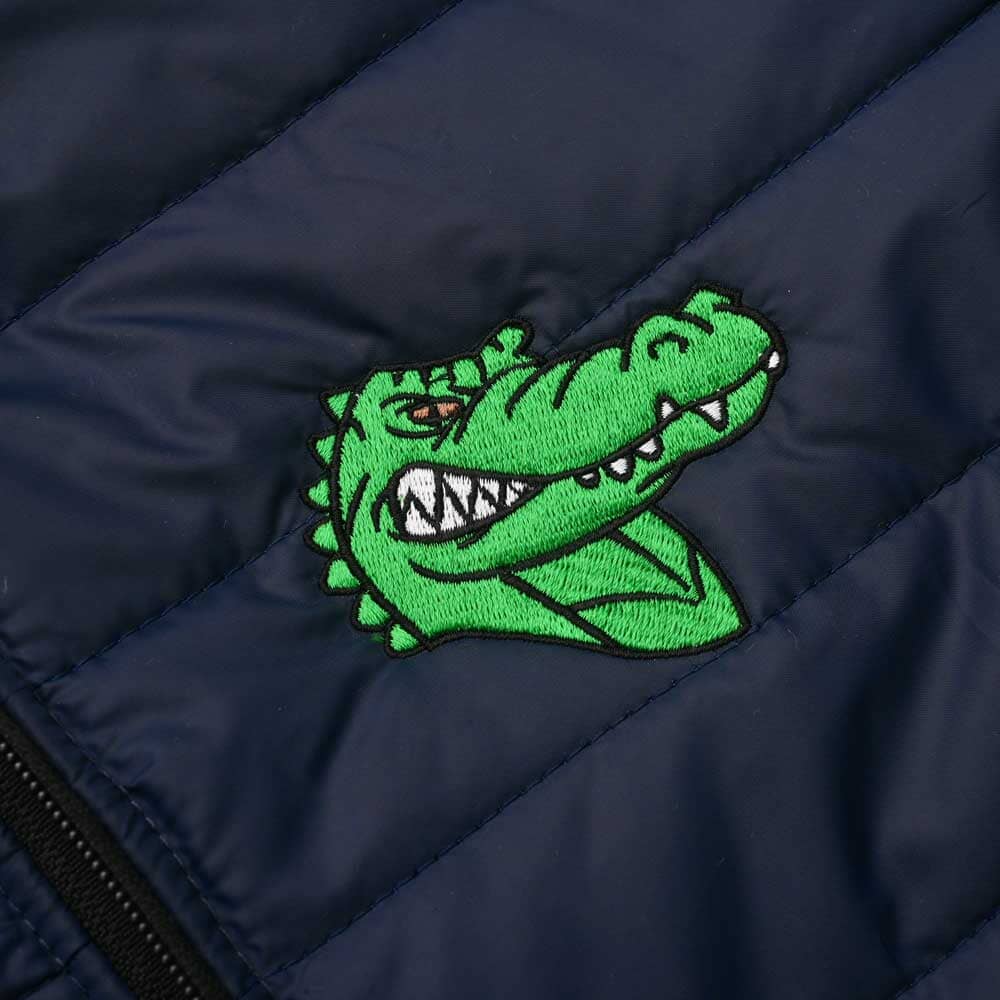 Men's Crocodile Embroidered Long Sleeve Puffer Jacket Men's Jacket IBT 