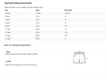 Kid's 1st Comfortable Viciebsk Shorts Kid's Shorts CWE 