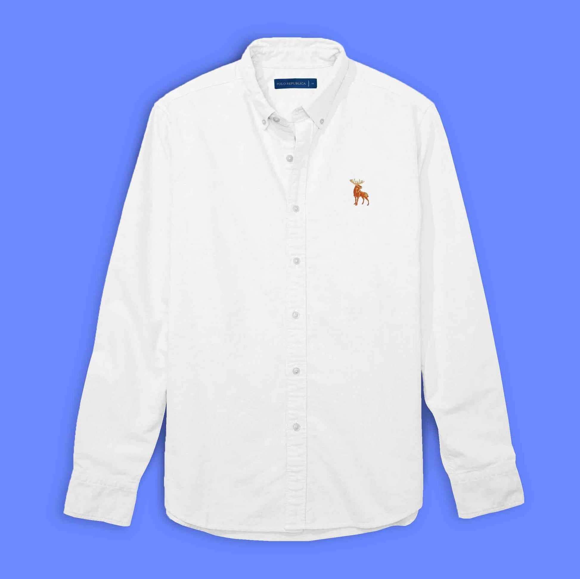 Polo Republica Men's Moose Embroidered Premium Casual Shirt Men's Casual Shirt Polo Republica 