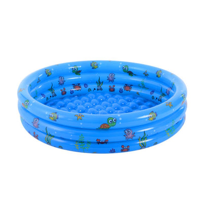 Kid's Inflatable 3 Ring Circles Swimming Pool Swimming Pool Sunshine China Blue 