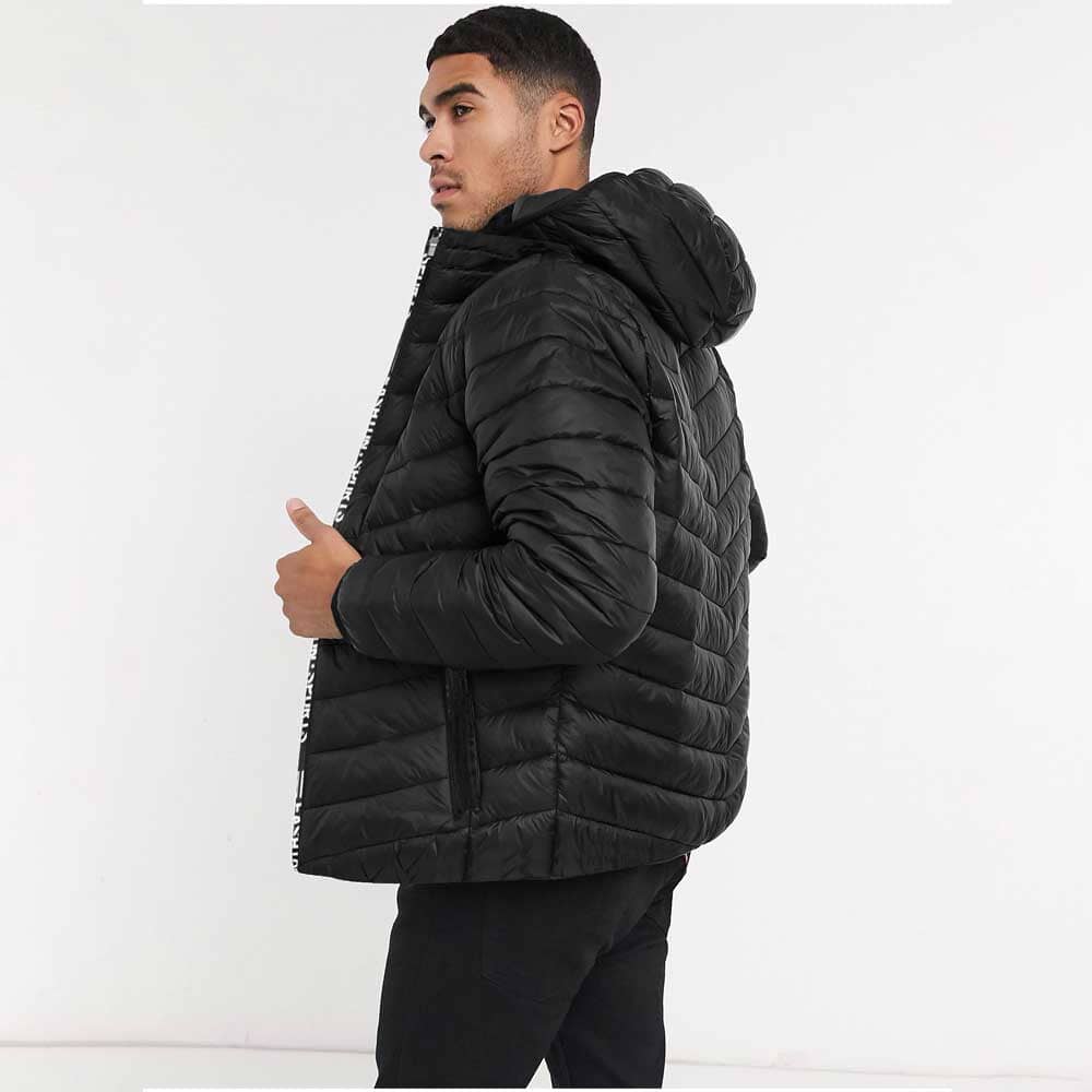 Fashion Men's Pazin Puffer Hooded Zipper Jacket – elo