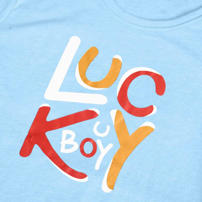 Junior Kid's Lucky Boy Printed Tee Shirt Boy's Tee Shirt SZK 