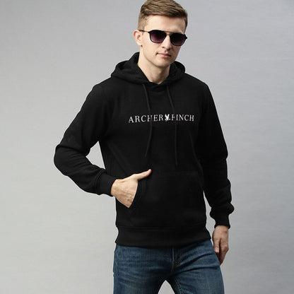 Archer & Finch Men's Logo Printed Fleece Pullover Hoodie Men's Pullover Hoodie LFS 