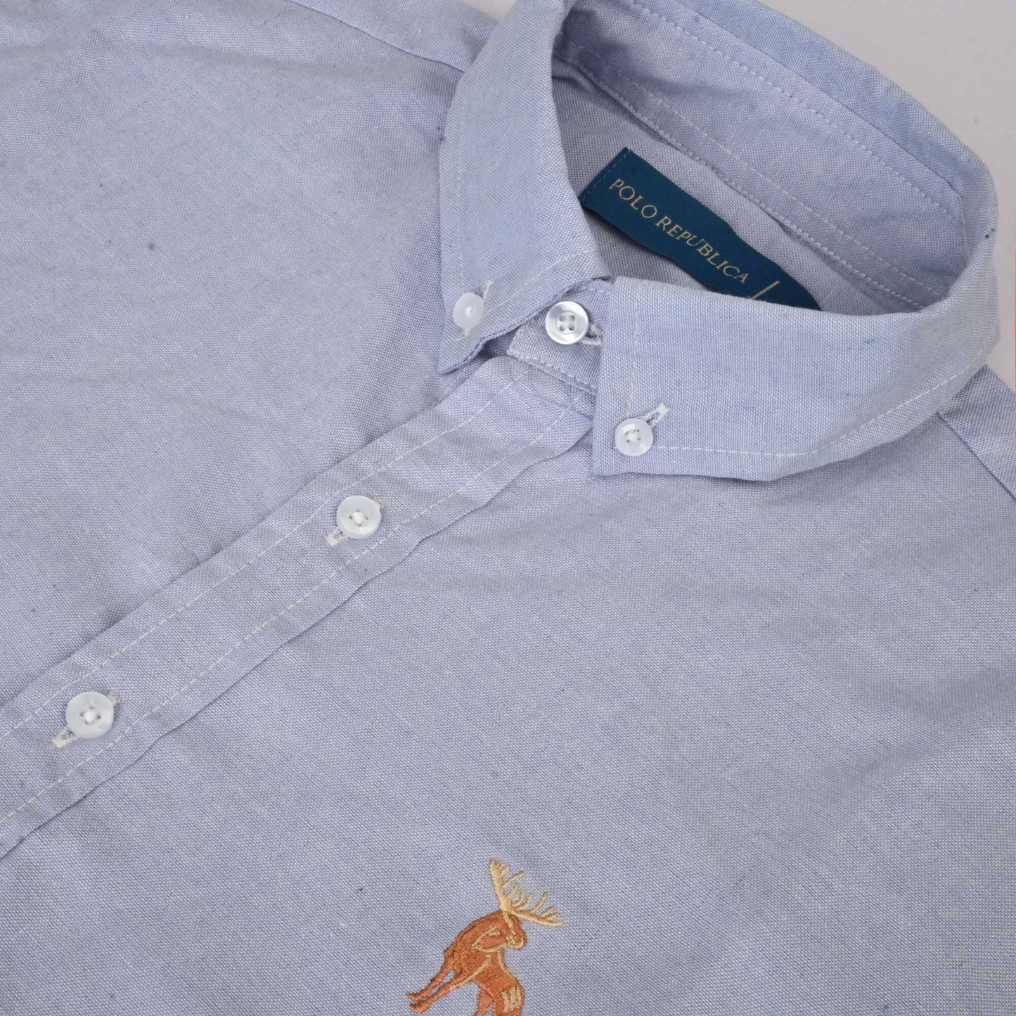 Polo Republica Men's Moose Embroidered Premium Casual Shirt Men's Casual Shirt Polo Republica 