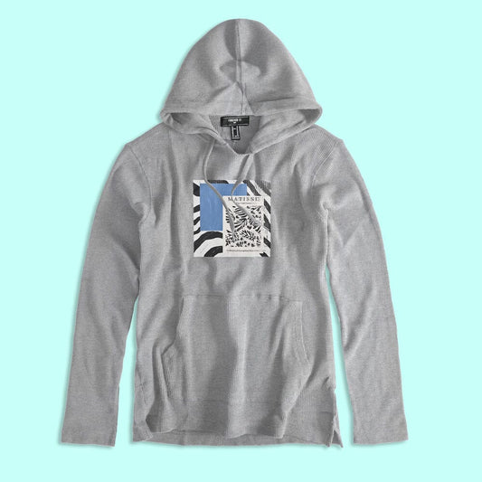 Forever Men's Matisse Printed Pullover Hoodie Men's Pullover Hoodie HAS Apparel Heather Grey XS 