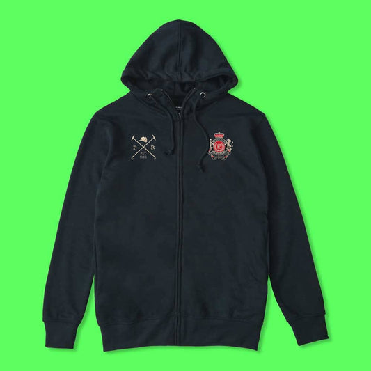 Polo Republica Men's PRC Lion & Mallets Embroidered Zipper Hoodie Men's Zipper Hoodie Polo Republica Navy S 