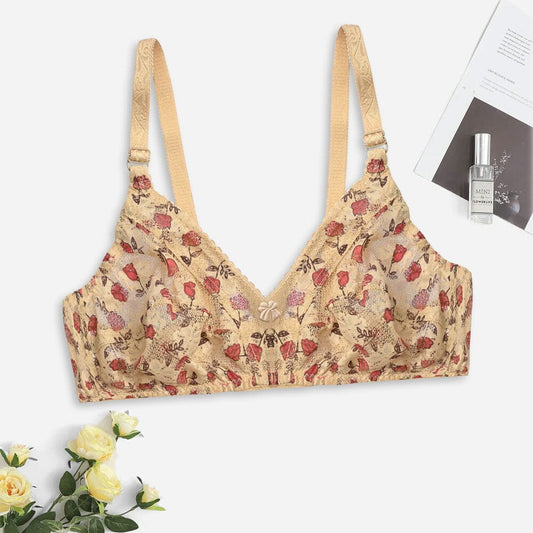 Vancouver Women's Floral Lace Design Padded Bra