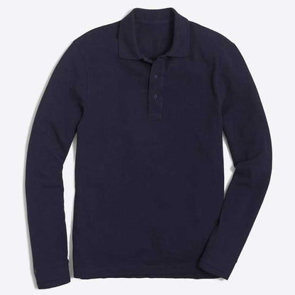 Regatta Men's Karley Long Sleeve Minor Fault Polo Shirt Minor Fault Image Navy XS 