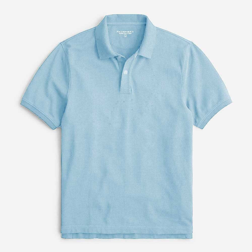 Polo Republica Men's Lecce Short Sleeve Minor Fault Polo Shirt Minor Fault Polo Republica Light Sky S 