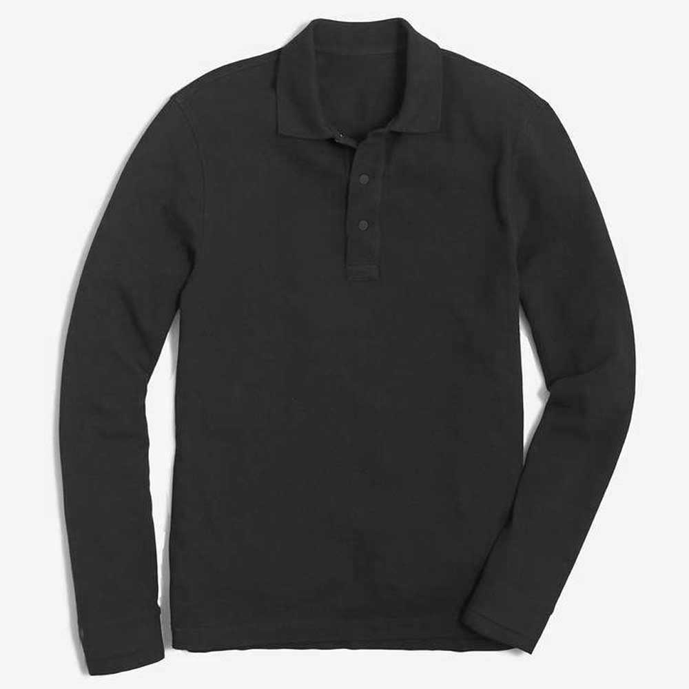 Regatta Men's Karley Long Sleeve Minor Fault Polo Shirt Minor Fault Image Black XS 