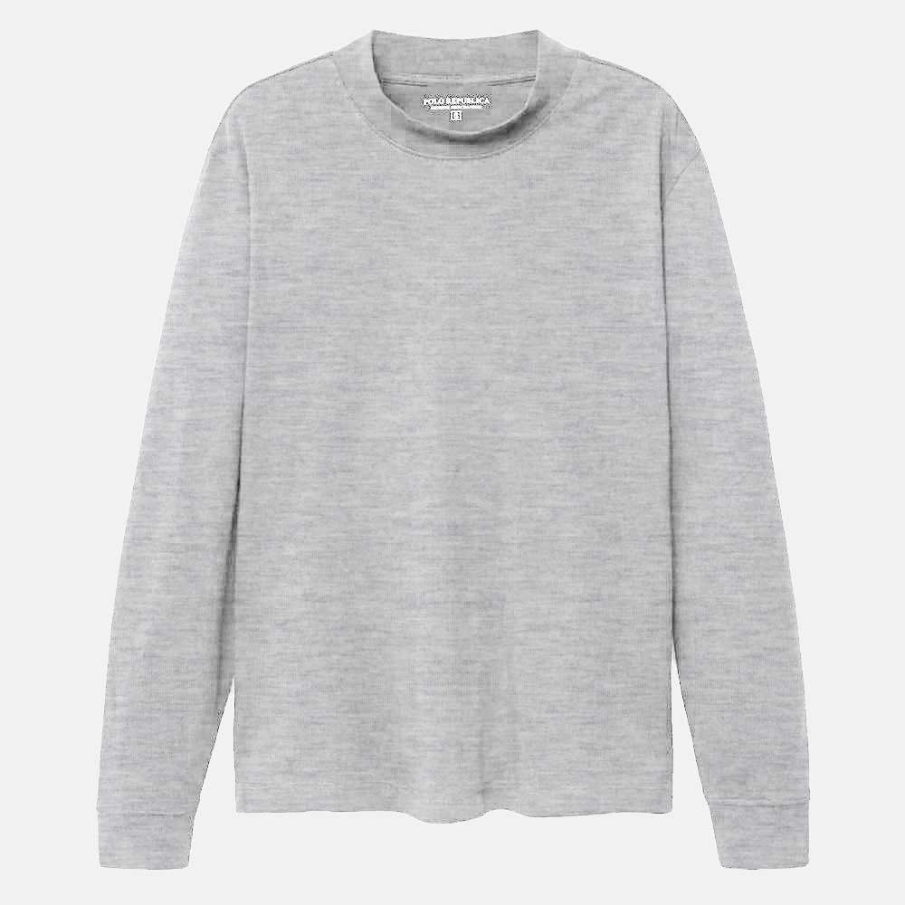 Polo Republica Men's Nobitu Mock Turtle Neck Minor Fault Sweatshirt Minor Fault Polo Republica Heather Grey S 