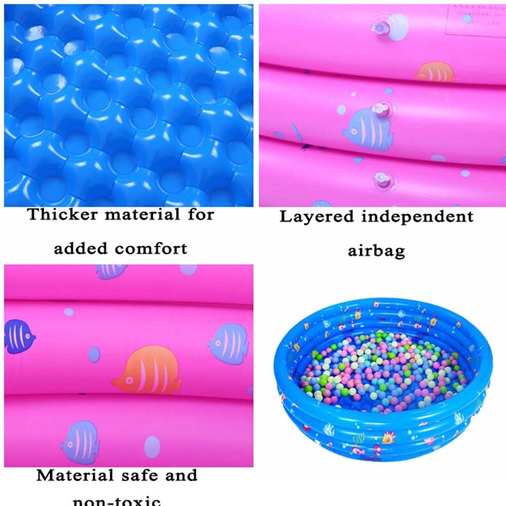 Kid's Inflatable 3 Ring Circles Swimming Pool Swimming Pool Sunshine China 