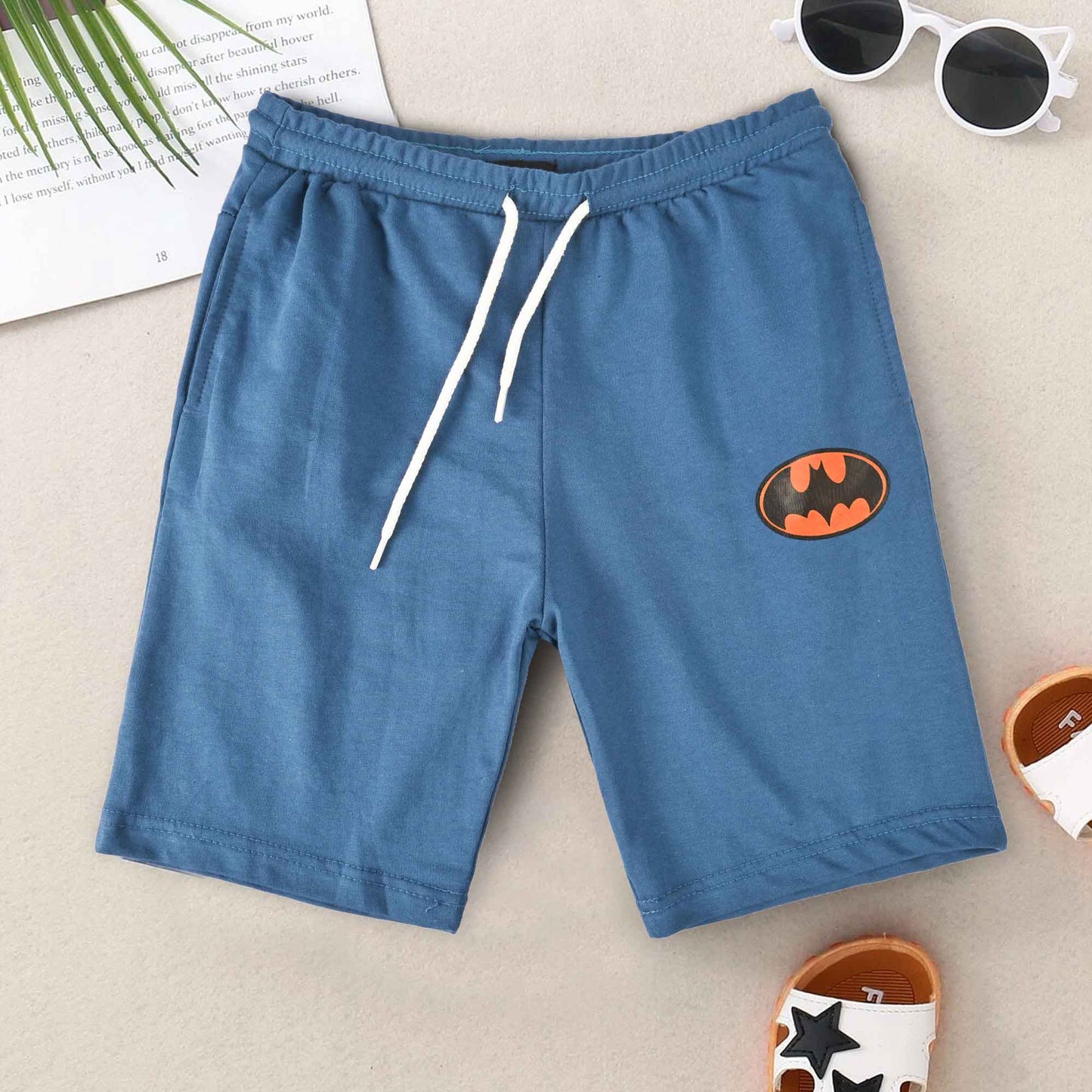 Max 21 Kid's Batman Printed Design Shorts Kid's Shorts SZK Blue 3-4 Years 