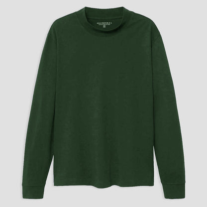 Polo Republica Men's Nobitu Mock Turtle Neck Minor Fault Sweatshirt Minor Fault Polo Republica Bottle Green S 