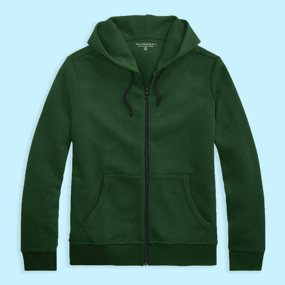 Polo Republica Men's Essentials Terry Zipper Hoodie