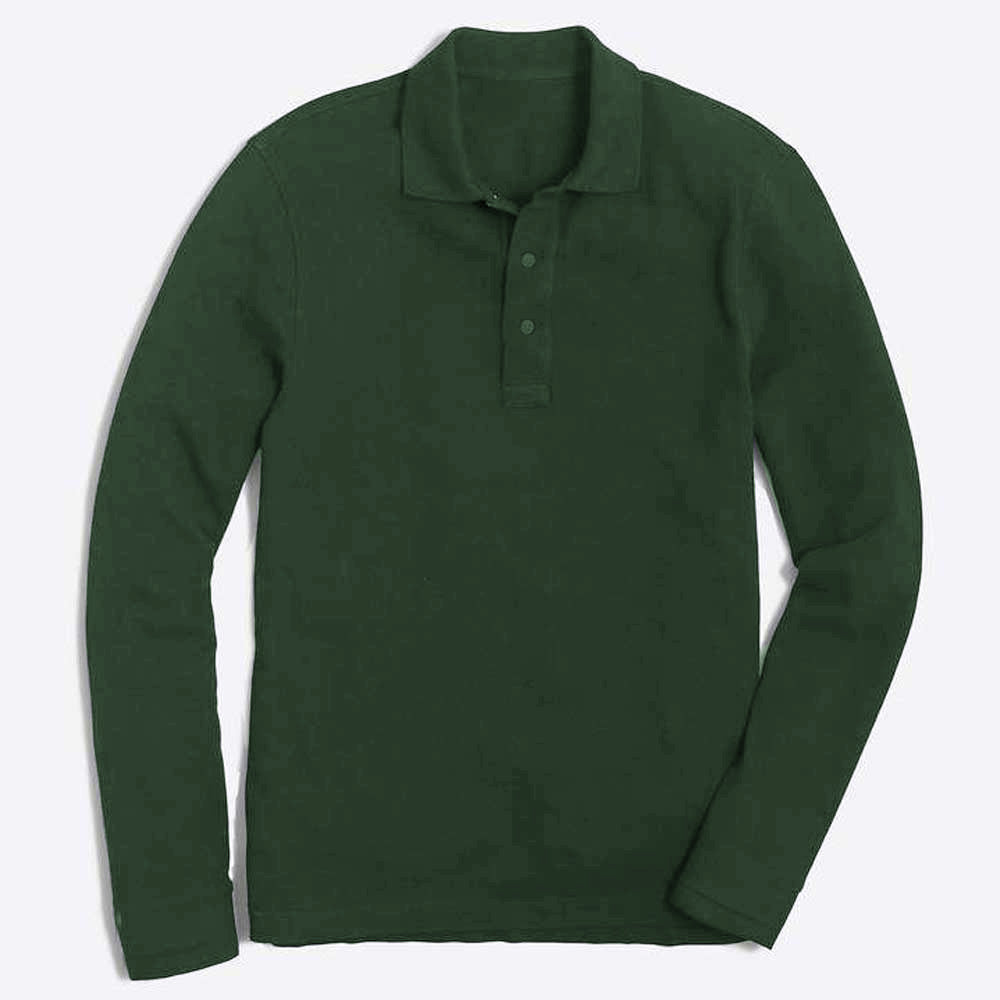 Regatta Men's Karley Long Sleeve Minor Fault Polo Shirt Minor Fault Image Bottle Green XS 