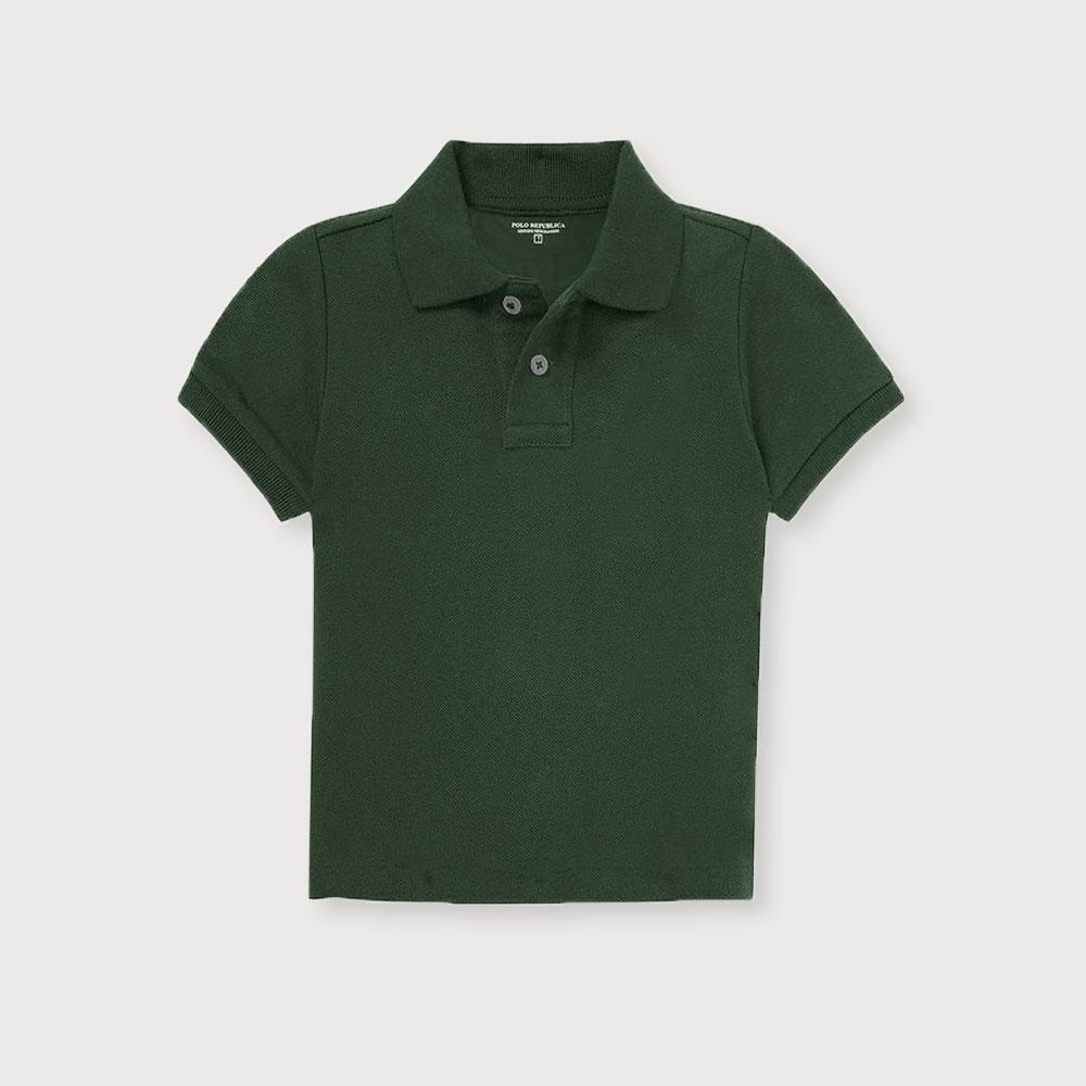 Polo Republica Boy's Charlemagne Polo Shirt Boy's Polo Shirt Polo Republica Bottle Green 4 Years 