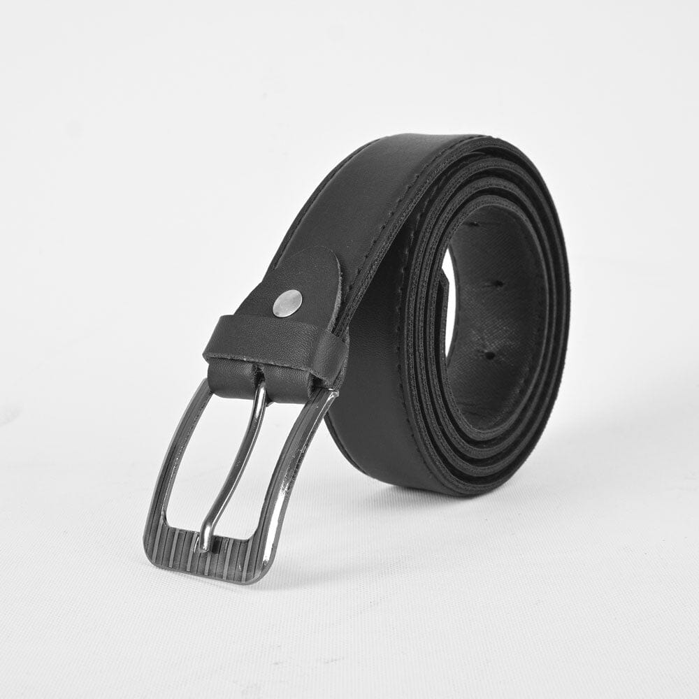 Narayan Men's Buckle Design PU Leather Belt Men's Belt SRL Black 32-34 