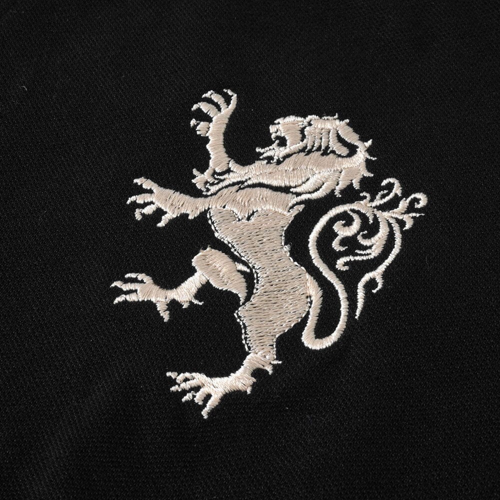 Polo shirt shop with lion logo