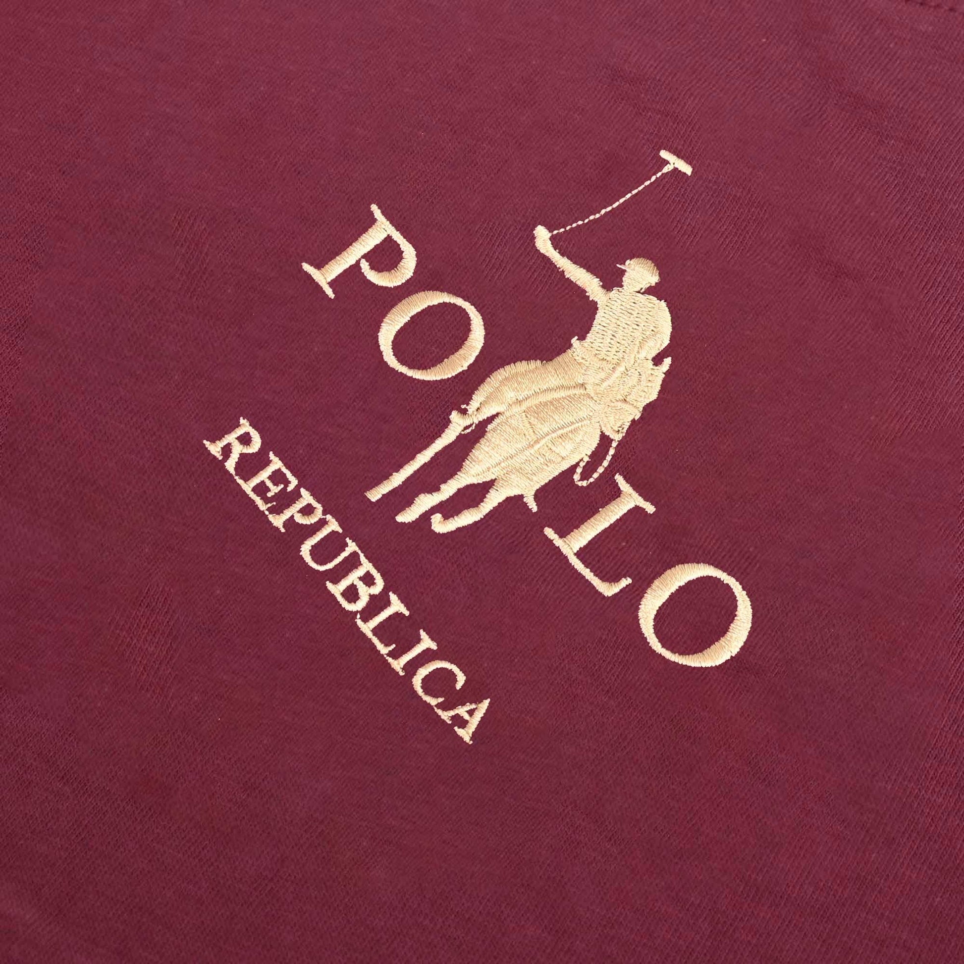 Polo Republica Men's Logo Embroidered Crew Neck Tee Shirt Men's Tee Shirt Polo Republica 