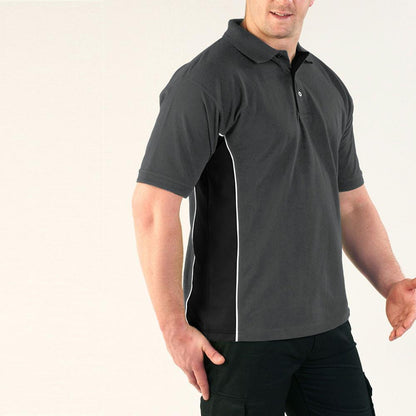 Silver Stone B Quality Polo Shirt B Quality Image Graphite Black 4XL