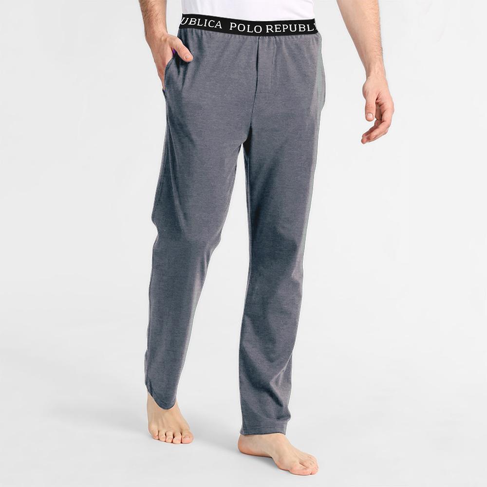 Polo Republica Men's Vodice Slim Fit Jersey Minor Fault Lounge Pants Minor Fault Polo Republica Grey Melange S 