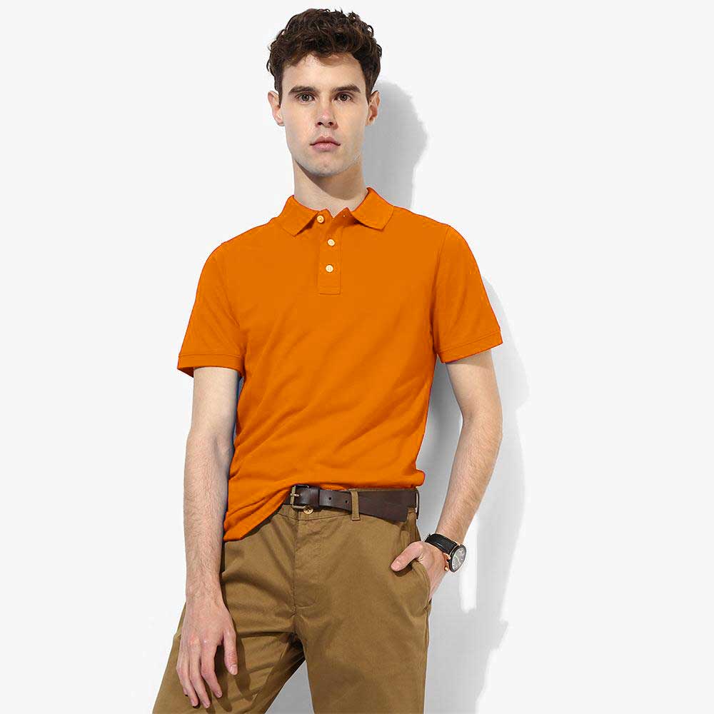 Men's Haslev Short Sleeves Minor Fault Polo Shirt Minor Fault Image Orange XS 