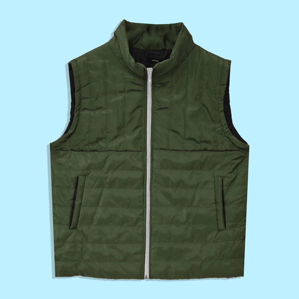 Rising Unisex Stavanger Zipper Body Warmer Gilet Unisex Gilet IST Olive S 