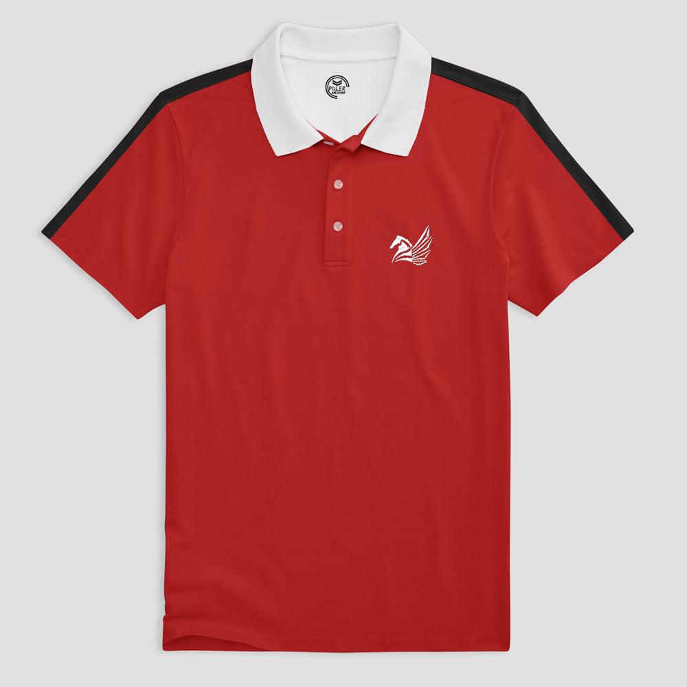 White polo t shirt red horse sales