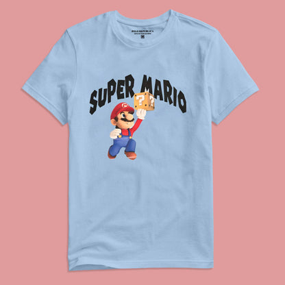 Polo Republica Men's Super Mario Printed Crew Neck Tee Shirt Men's Tee Shirt Polo Republica 