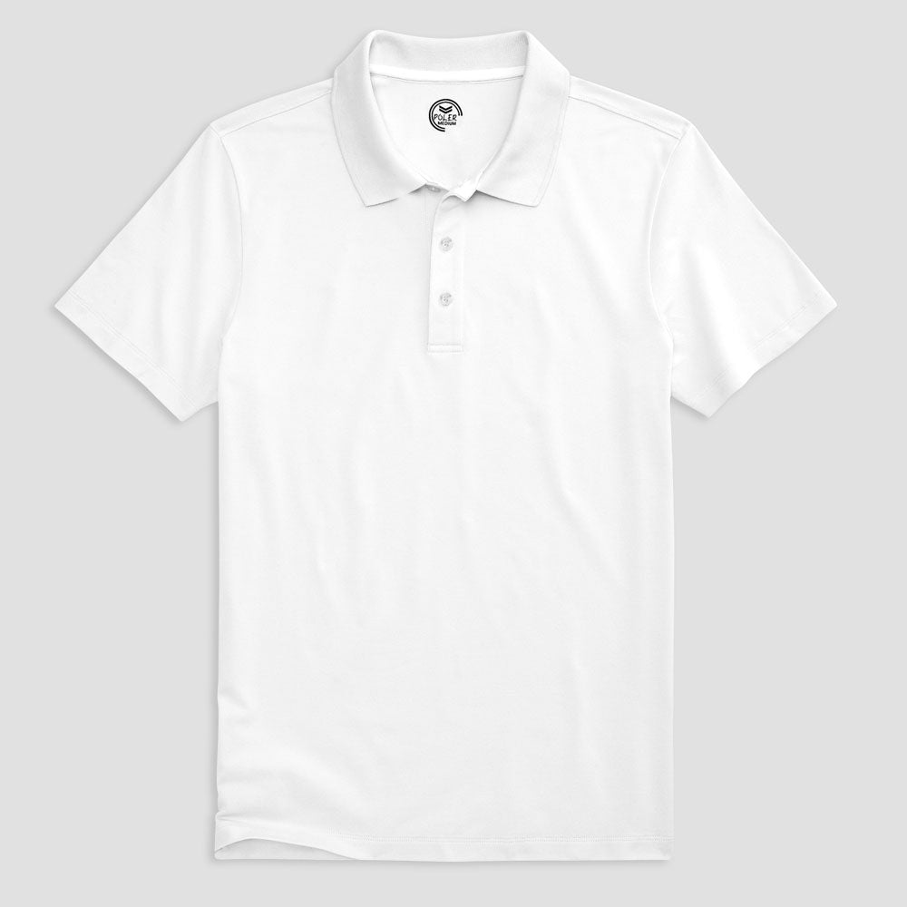 Poler Men's Chimbote Solid Design Short Sleeve Polo Shirt – elo