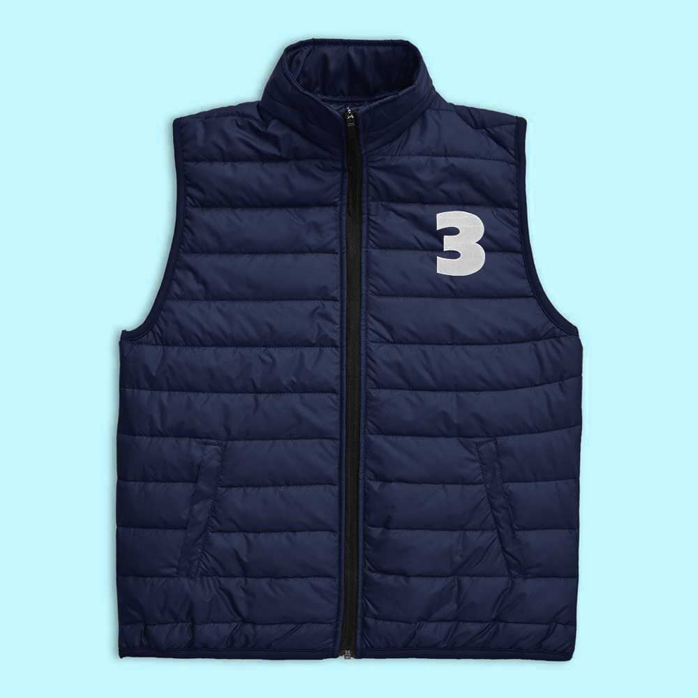 Men's 3 Embroidered Body Warmer Gilet Men's Gilet IBT Navy S 