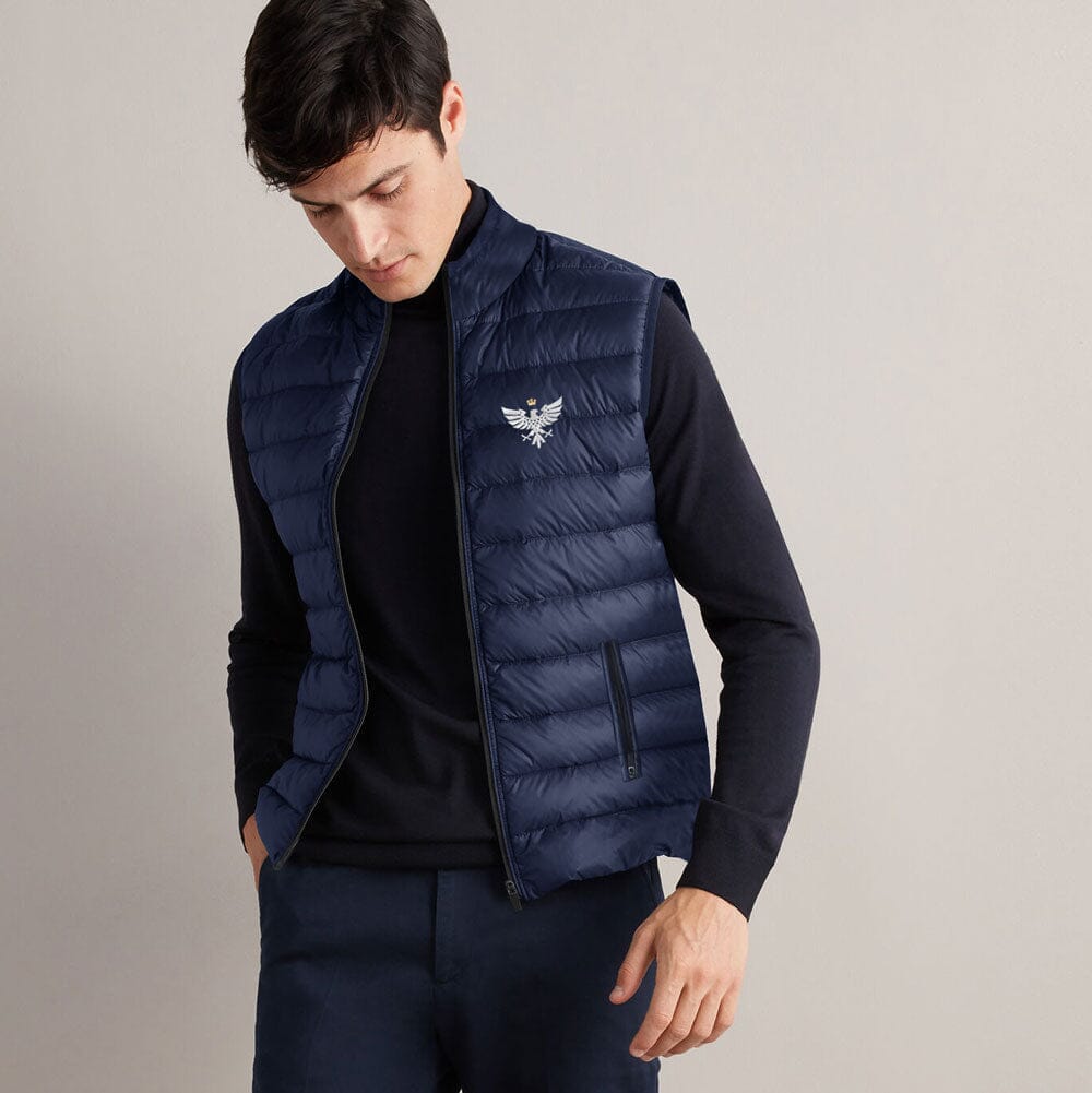 Men's Crown Eagle Embroidered Body Warmer Gilet Men's Gilet IBT 